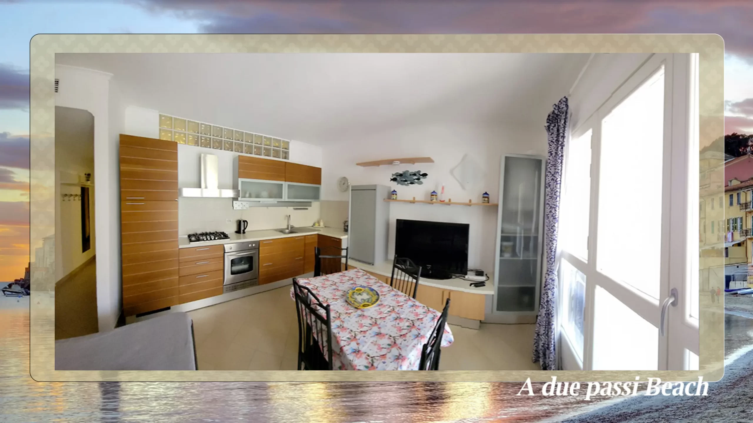 Cucina attrezzata con tutti i comfort - Due Passi Beach Sestri Levante